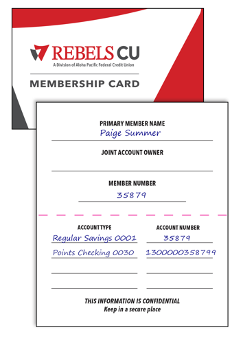 Membership card